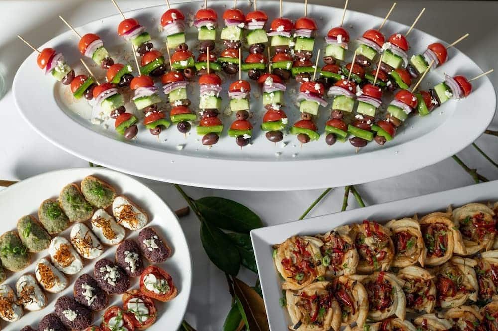 appetizers ready for an event